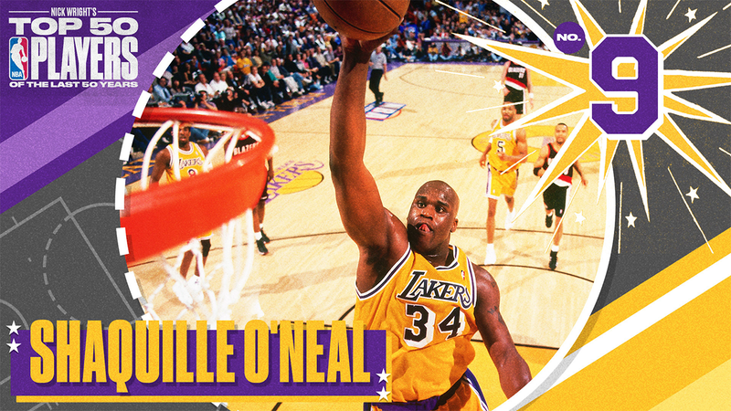 Shaquille O'Neal is No. 9 on Nick Wright's Top 50 NBA Players of the Last 50 Years